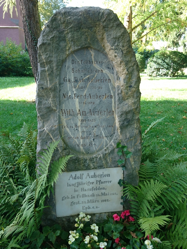 Foto Grabstein Familie Auberlen