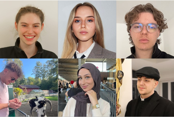 Foto Schriftzug "Auberlen-Realschule" an der Schulhauswand